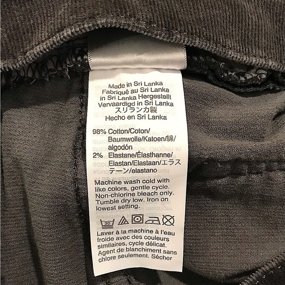 J.CREW High Rise, Button-Fly Soft Corduroy Pant, SZ 30/ MS SZ 10, Graphite - Picture 5 of 6